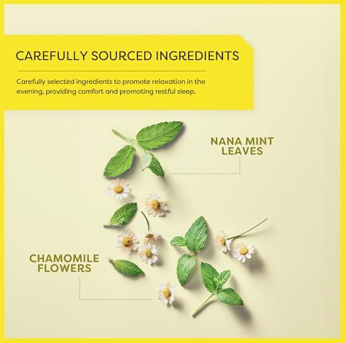 Wissotzky Tea Wissotzky Chamomile Tea with Nana Mint, Herbal Tea, 20 Tea Bags | Caffeine Free | Soothing Blend | Sleep Support