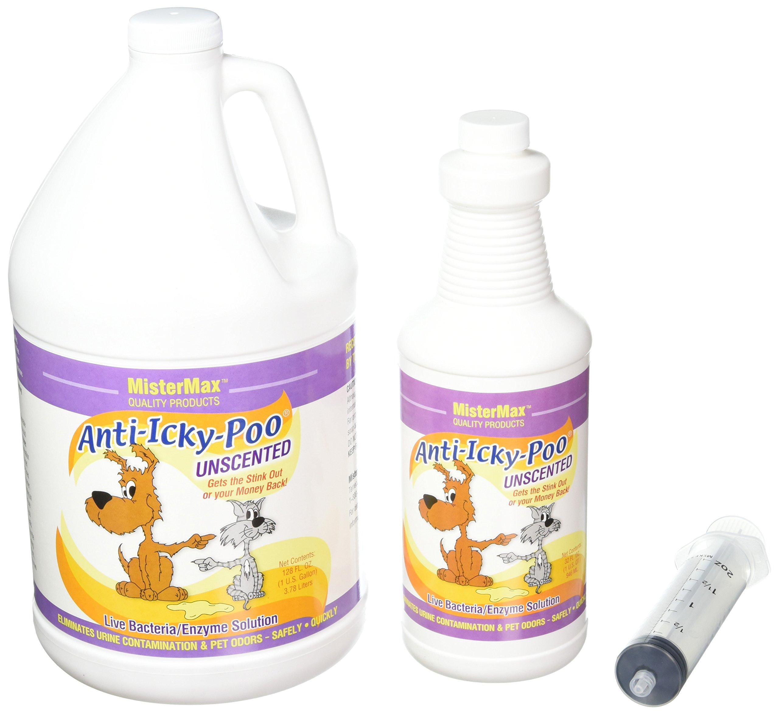 Mister Max Mister Max Anti Icky Poo UNSCENTED Odor Remover Starter KIT! 10 x 10 x 10 inches