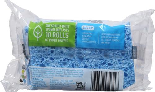 Scotch-Brite Scotch-Brite Scrub Dots Non-Scratch Scrub Sponge, Rinses Clean, for Washing Dishes and Cleaning Kitchen, 3 Scrub Sponges (Pack of 2)