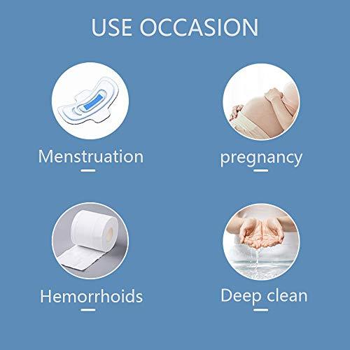 VYSIYIA Portable Travel Bidet IPX6 Waterproof Mini Sprayer with Bubbles Travel Size Cleanser with Three Modes Retractable Nozzle Rotatable Blue