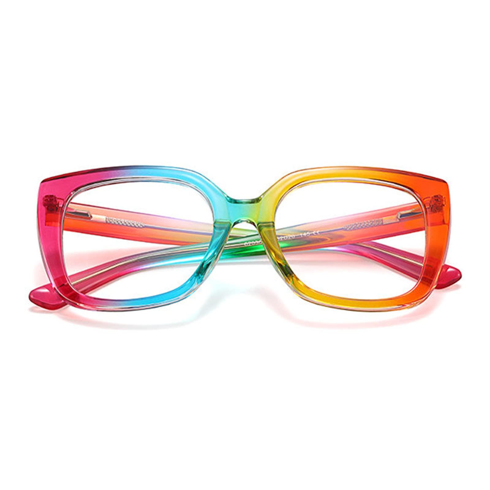 willochra Transition Photochromic Bifocal Reading Glasses For Women Cat Eye Sunglasses Readers computer reading far and near Anti UV (rainbow, 2.5, multiplier_x)