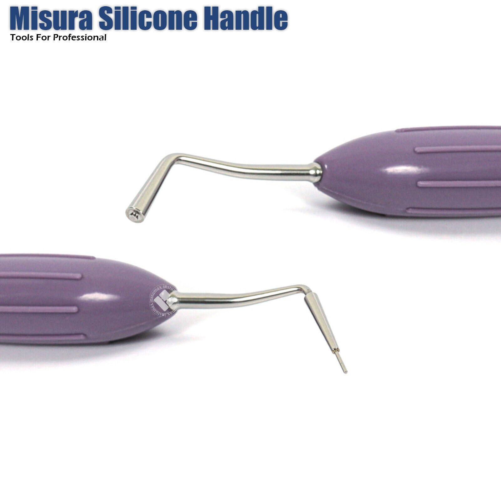 INSTUMAX INSTUMAX Set of 10 Dental Composite Placement Filling Instruments Silicon Handle Restoration Plugger/Spatula Appling Condensing Resin Tooth Restoration Set