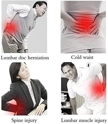 SJHY Lumbar Support Belt Back Brace Lumbar Support Belt,Physical Therapy Posture Corrector Arthritis Pain Relief Sciatica Scoliosis for Women and Men Back Braces (Color : Silver, Size : Large)