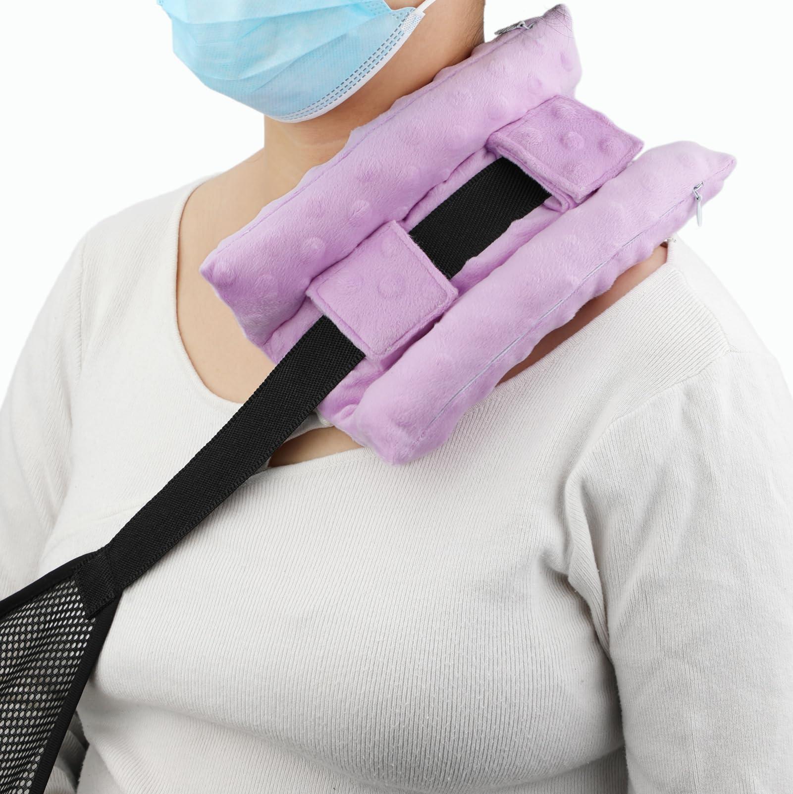 HapiPoppy HapiPoppy Neck Pad Strap Cushion Pillow for Arm Sling Arm Brace Cushions Shoulder Strap Pads Elbow Wrist Injury Cast Rotator Cuff Replacemet Surgery Support Padding Minky Dot Lavender