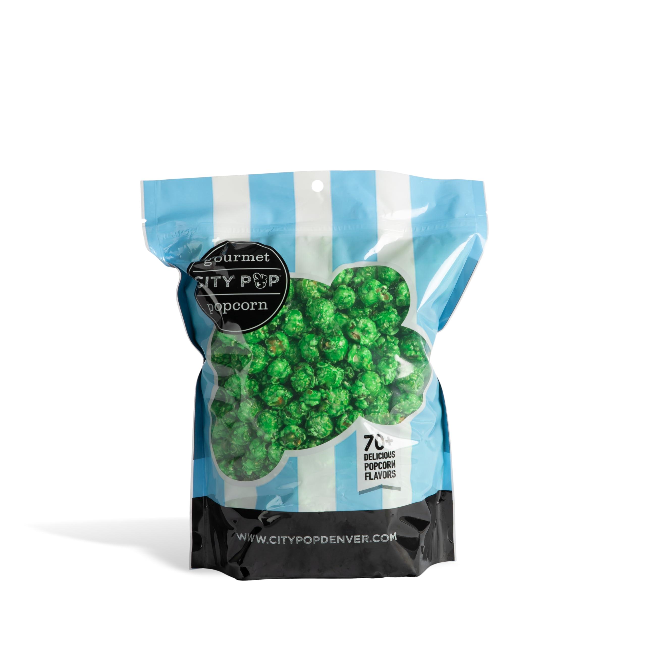 City Pop Green Apple Gourmet Popcorn | 6 Cups Total | Made From Scratch, Made in USA, & GMO-Free | Great as a Snack, Gift, Thank You, & Movie Night - (9.2oz Total)