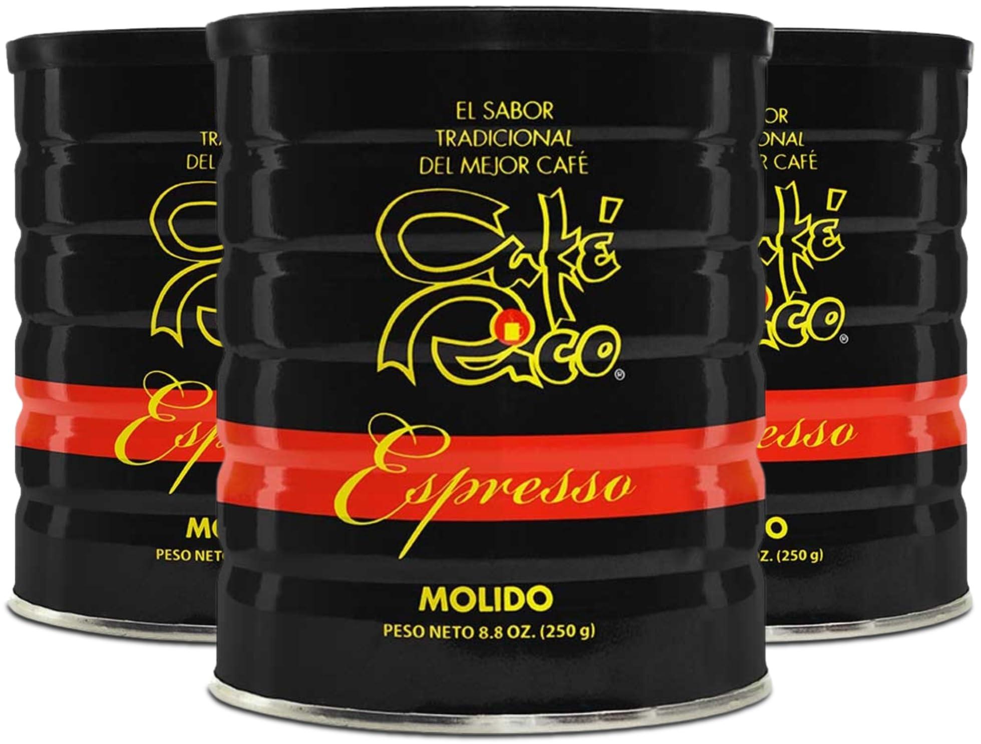 Caf Rico Cafe Rico Ground Coffee Espresso Medium Dark Roast 8.8 Ounce (Pack of 3)