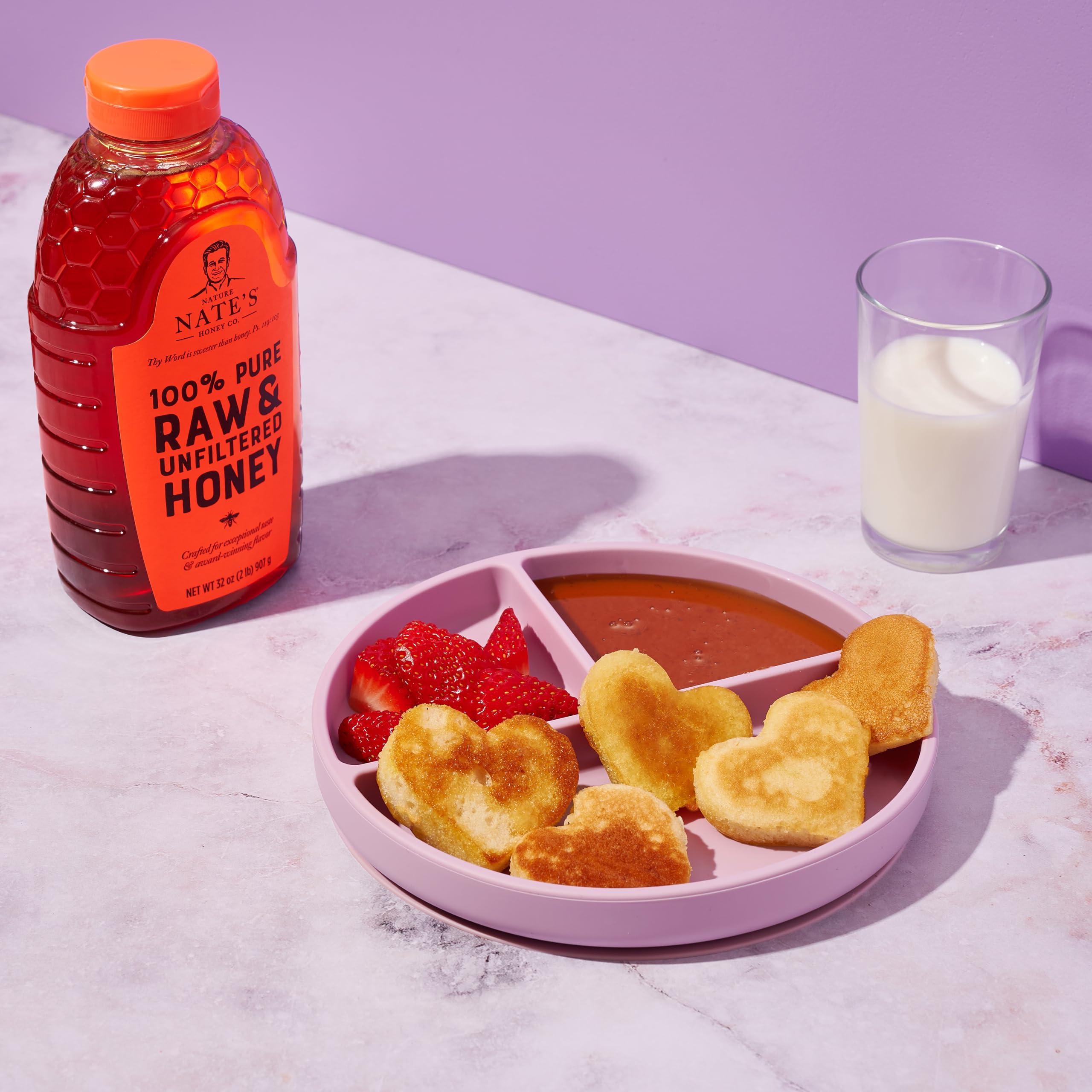 Nature Nate's Nate\'s 100% Pure, Raw & Unfiltered Honey - Award-Winning Taste, 32oz. Squeeze Bottle (6 Pack)