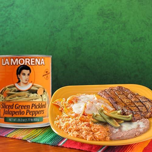 La Morena La Morena Sliced Jalapeo Peppers, 28oz (1 unit) (Pack of 5)