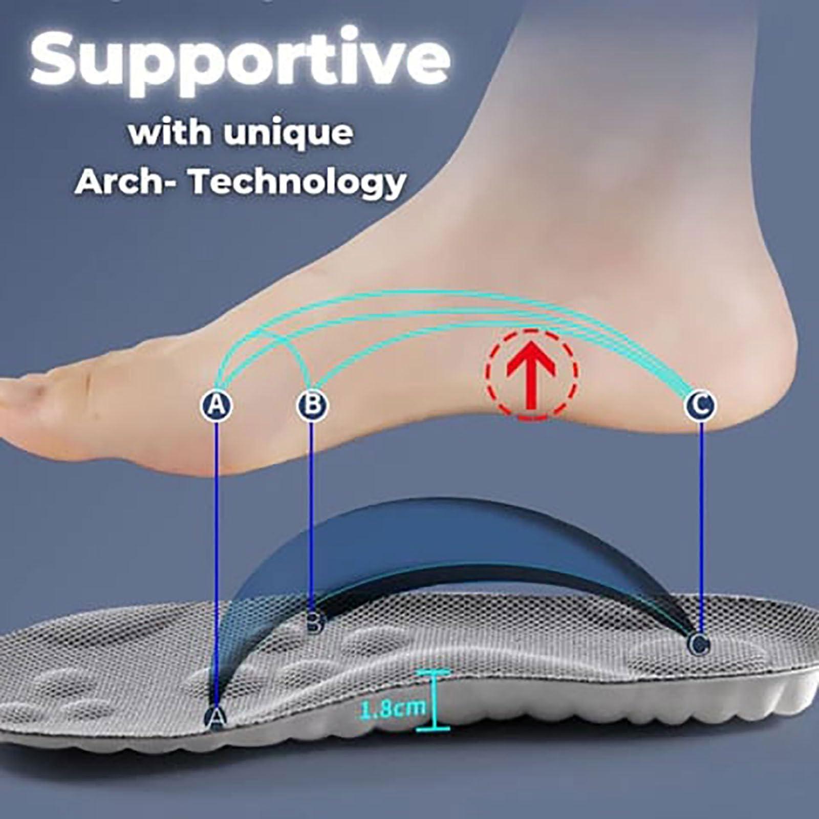 Insoles Steppers Insoles, Steppers Shoe Inserts for Men and Women, Revolutionary Orthopedic, Breathable and Sweat-Wicking (Black, 41-42mm)