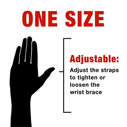 ACE ACE Brand Adjustable Compression Wrist Support, Moderate Support for Weak, Sore or Injured Joints, Wrist Support Conforms to Wrist, One Size Fits Most