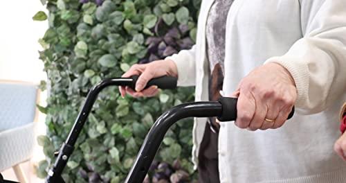 PEPE Mobility Pepe - Folding Walker with Wheels, Walkers for Seniors Foldable, Standard Walker with 2 Wheels, Front Wheeled Walker, Lightweight Walkers for Seniors, Narrow Rolling Walker.