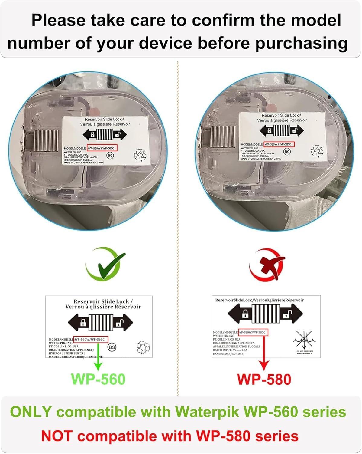 VHBW Magnetic Charger Replacement for Waterpik Water Flosser, Charging Cord Compatible with Waterpik WP-560 WP-562 WP-563 WP-567 WP-569 Power Cord