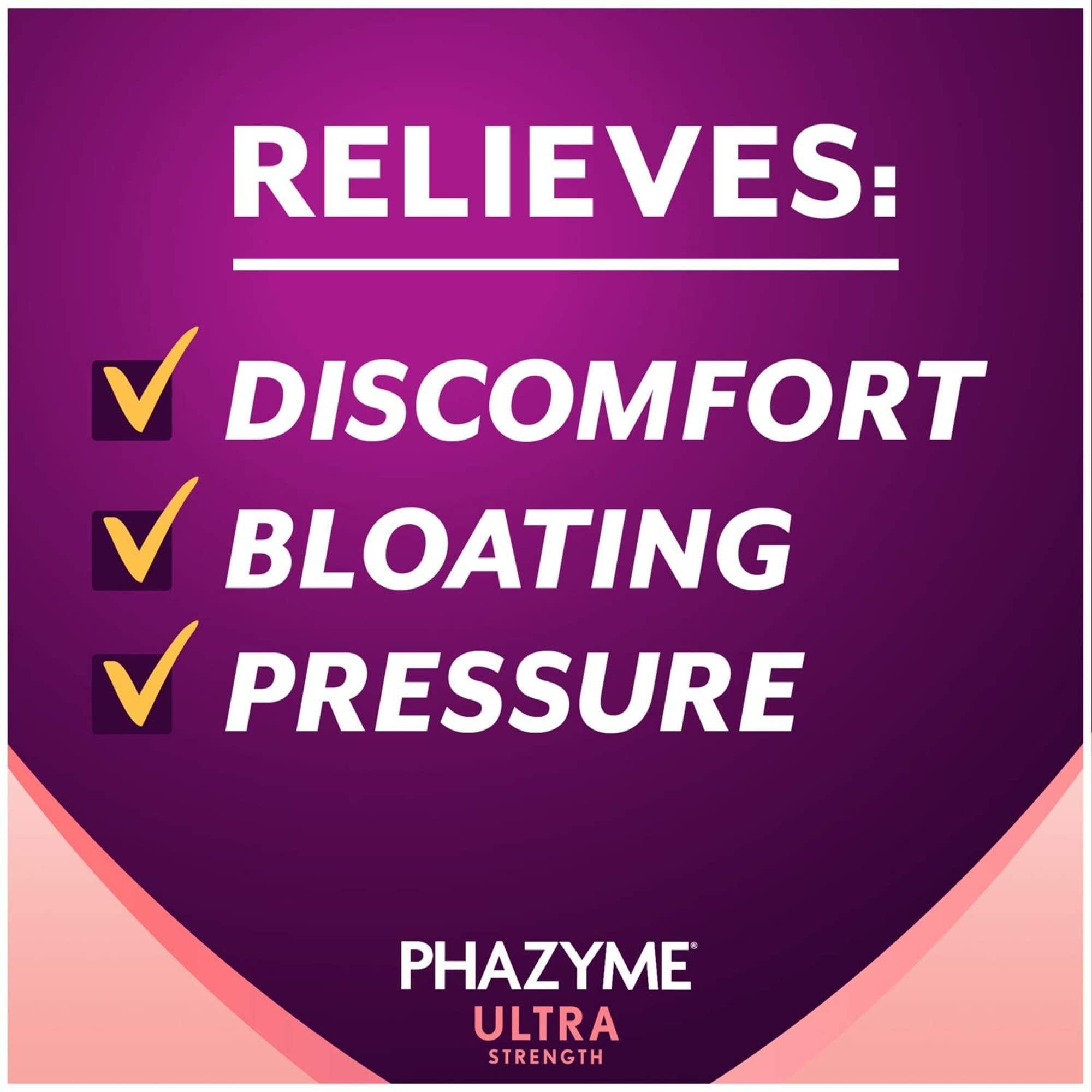 Phazyme Phazyme Ultra Strength Gas & Bloating Relief, Works in Minutes, 12 Fast Gels, (Pack of 2)