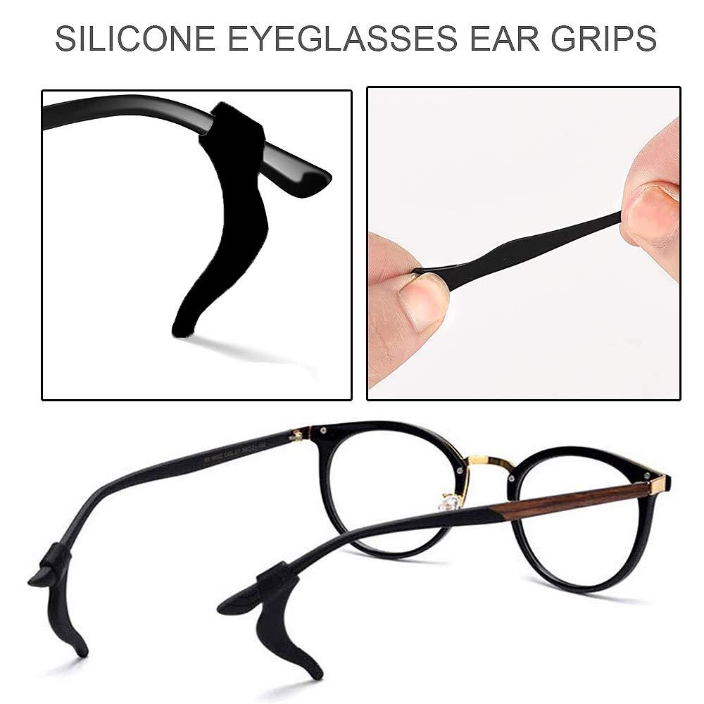 GIRCSS Anti-Slip Eyeglass Ear Grips Hook, 10 Pairs Ear Hooks for Glasses