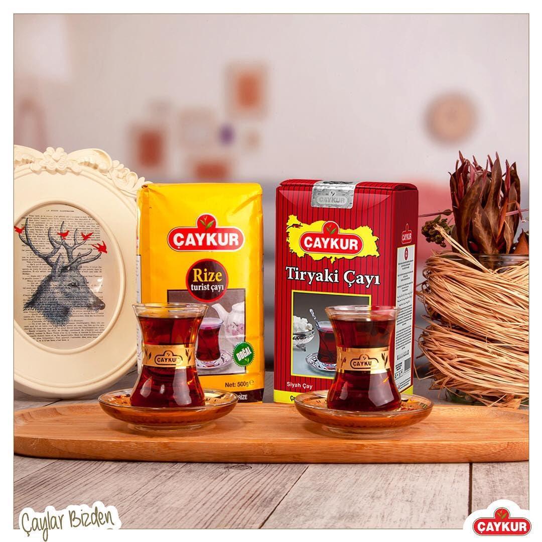 Caykur Turkish Organic Caykur Black Tea (Tiryaki) No Additives 500 gr x 4 Pack