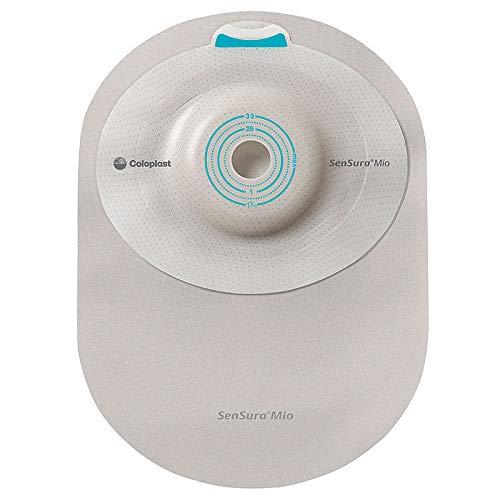 COLOPLAST INC Mio 1-Piece Closed Pouch, Convex Light, Maxi, Opaque with Inspection Window, Pre-Cut (Box of 10)