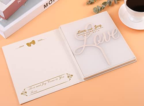 LOVENJOY LOVENJOY Gift Boxed Love Cake Topper Wedding Decoration, Rustic Wood