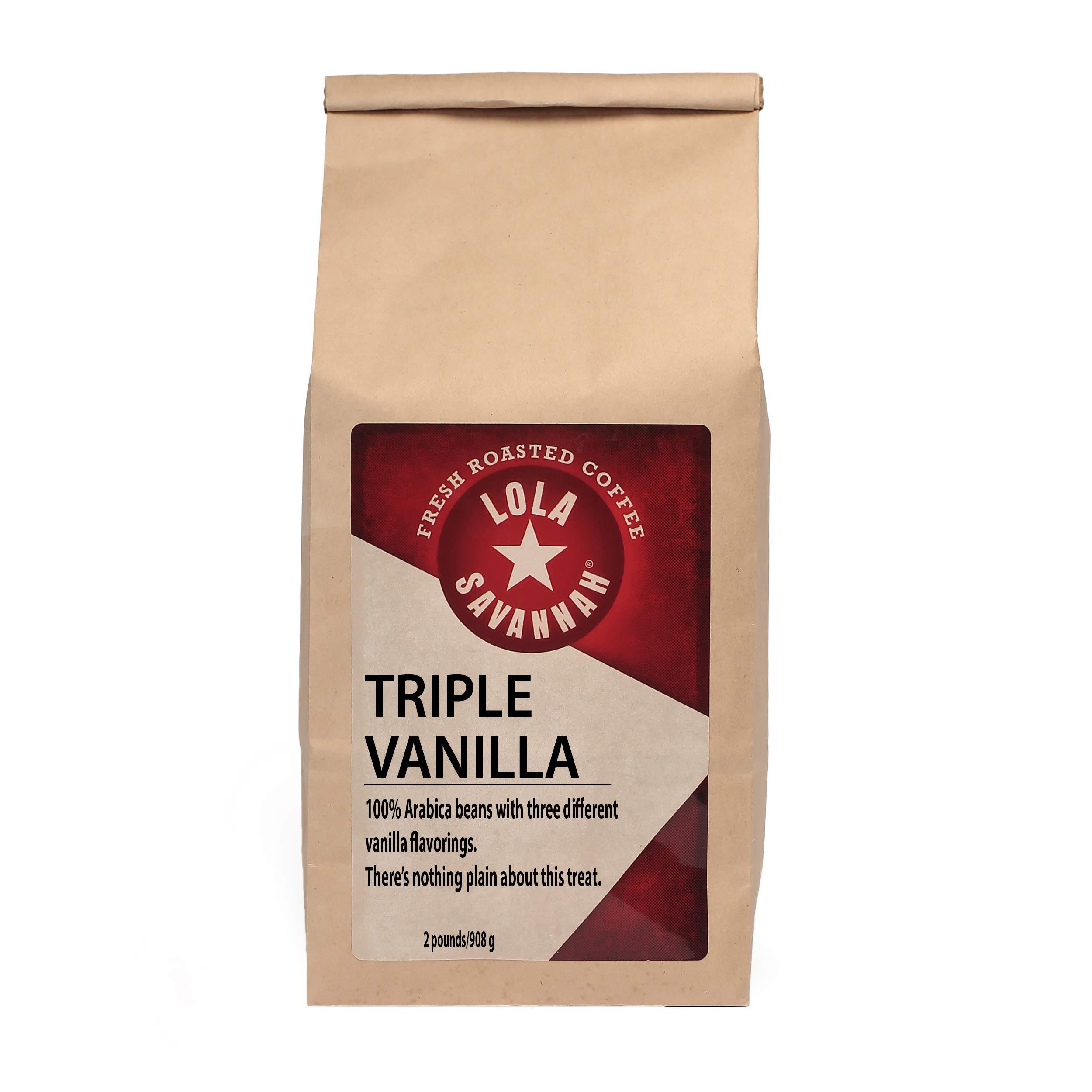 Lola Savannah Lola Savannah Triple Vanilla Ground Caffeinated Coffee, 2lb