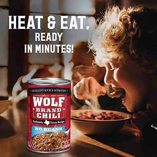 WOLF Wolf Brand Chili Without Beans, Packed with Protein, 15 oz
