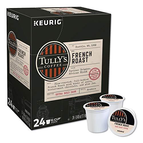 Tully's Coffee Tully's Coffee Decaffeinated French Roast, Extra Bold, 24-Count K-Cup for Keurig Brewers
