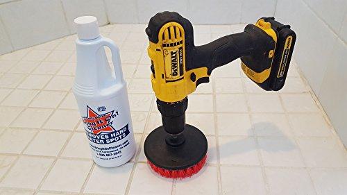 Bring It On Cleaner Bring It On Cleaner Water Spot Remover Plus 5 Inch Cleaning Drill Scrub Brush, Cleaning Drill Scrub Brush, Cleaning Brush for Drill, Drill Brush Attachment (16 oz)