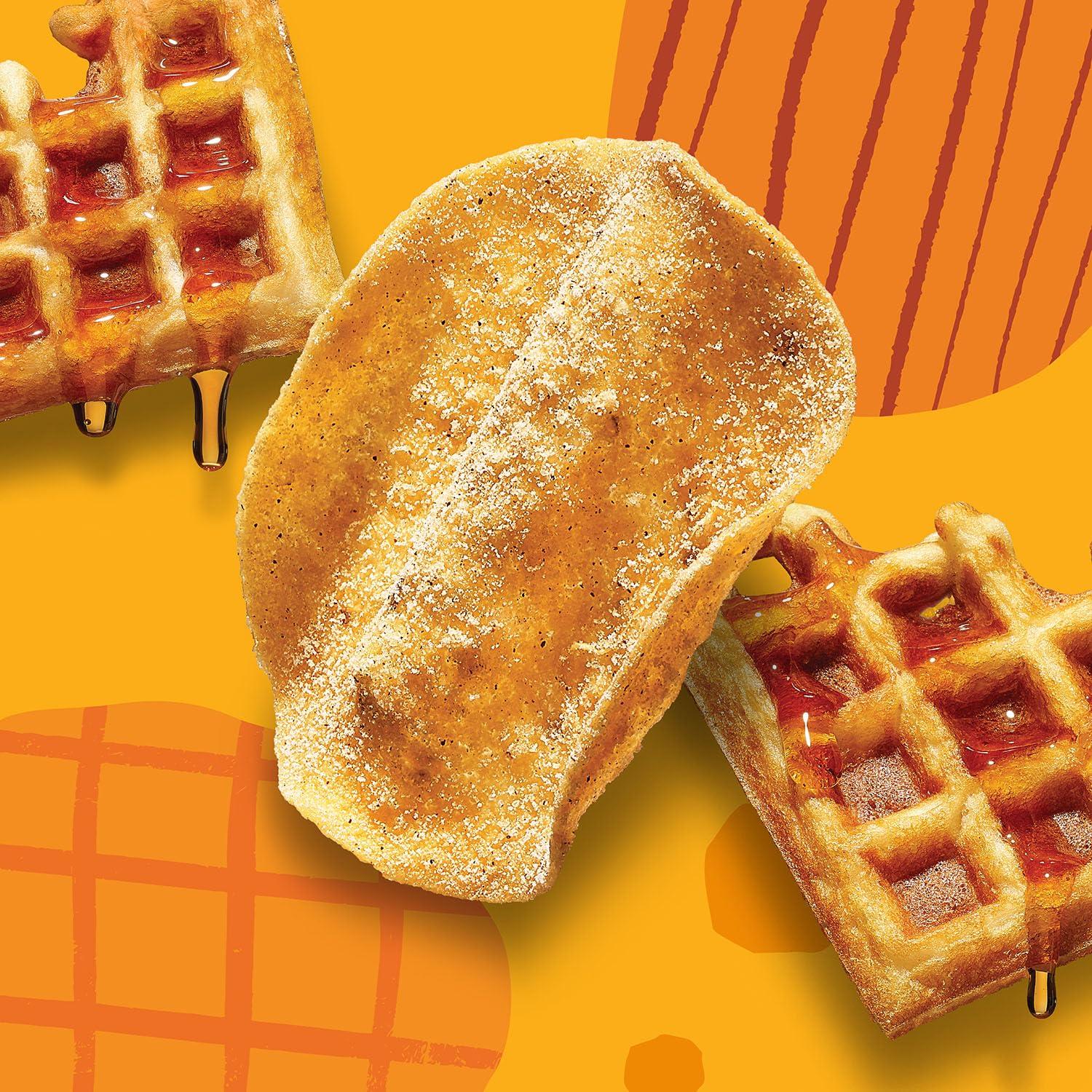 Wilde Chips WILDE Chicken & Waffles Protein Chips, Thin and Crispy, High Protein, Keto, Made with Real Ingredients, 1.34oz Bags (Pack of 8)