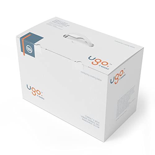 u go Ugo 4 Weeks – 1 Month of Urology Supplies Including 4 Leg Bags, 28 Night Bags, 4 Pairs of Leg Bag Straps, 4 Catheter Clips (Ugo 1C - 500ml, Short Tube, Lever Tap Leg Bags)