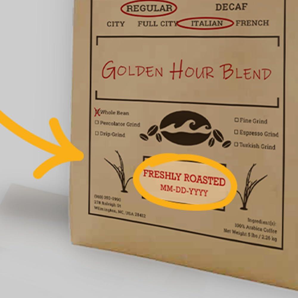 Generic Sundara House Blend Coffee (5 lb Bag) - Whole Bean Coffee, French (Extra Dark) Roast, Freshly Roasted To Order - 100% Arabica Coffee