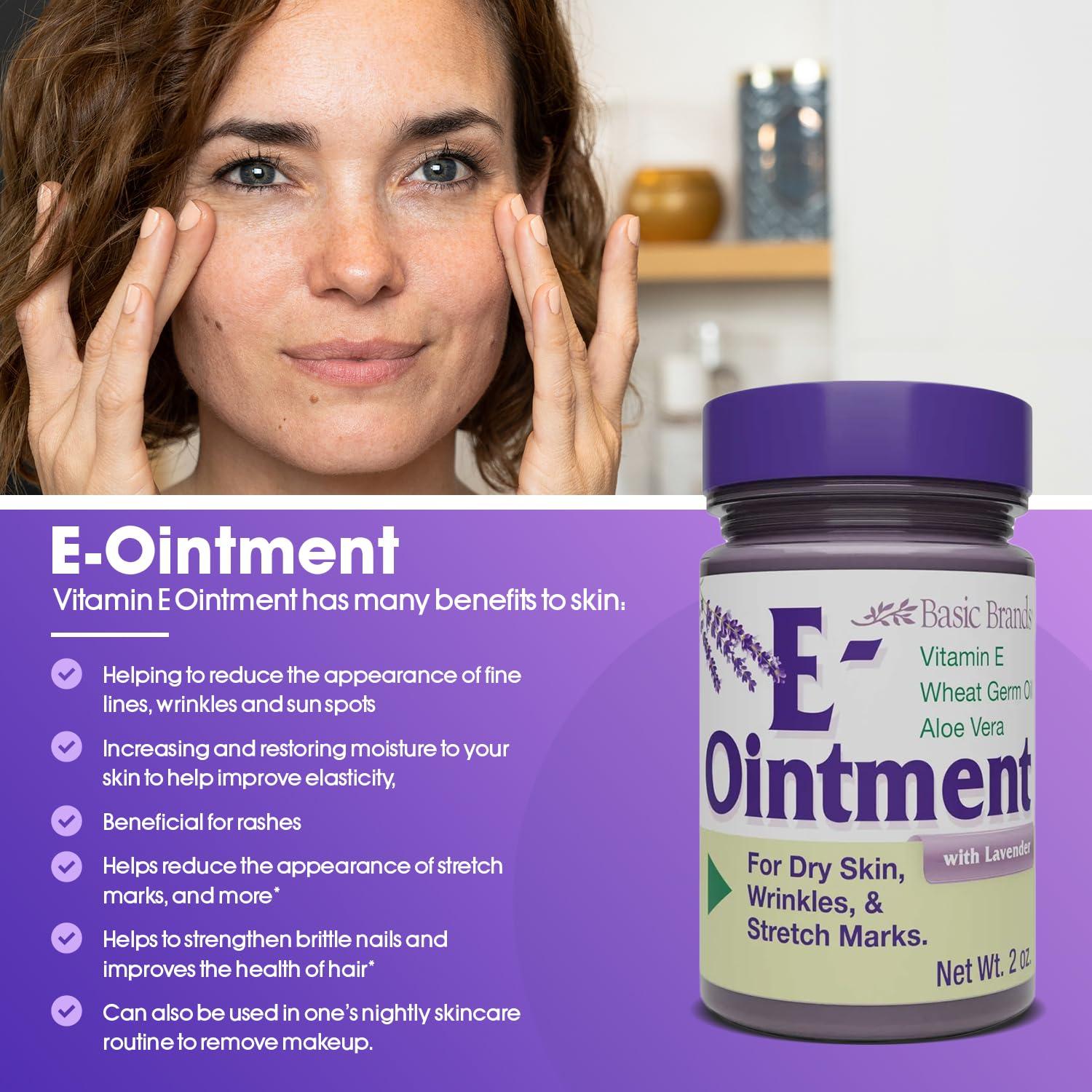 Basic Organics Basic Brands Vitamin E Ointment Lavender 2 oz