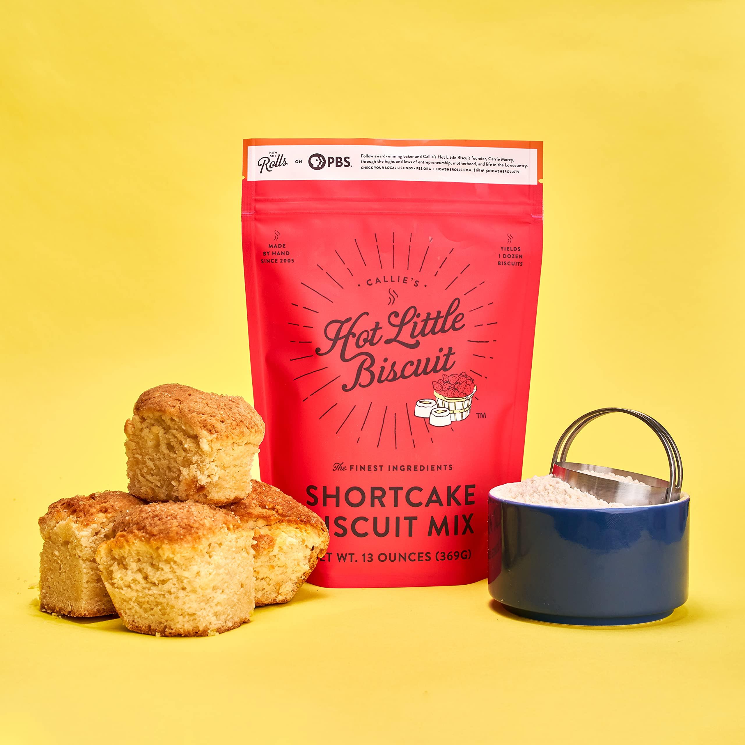 Callie's Hot Little Biscuit Callie's Hot Little Biscuit Shortcake Biscuit Mix | Fast, Easy, Delicious | 2 Bags of Biscuit Mix | 13oz per bag | Makes 24 Shortcake Biscuits