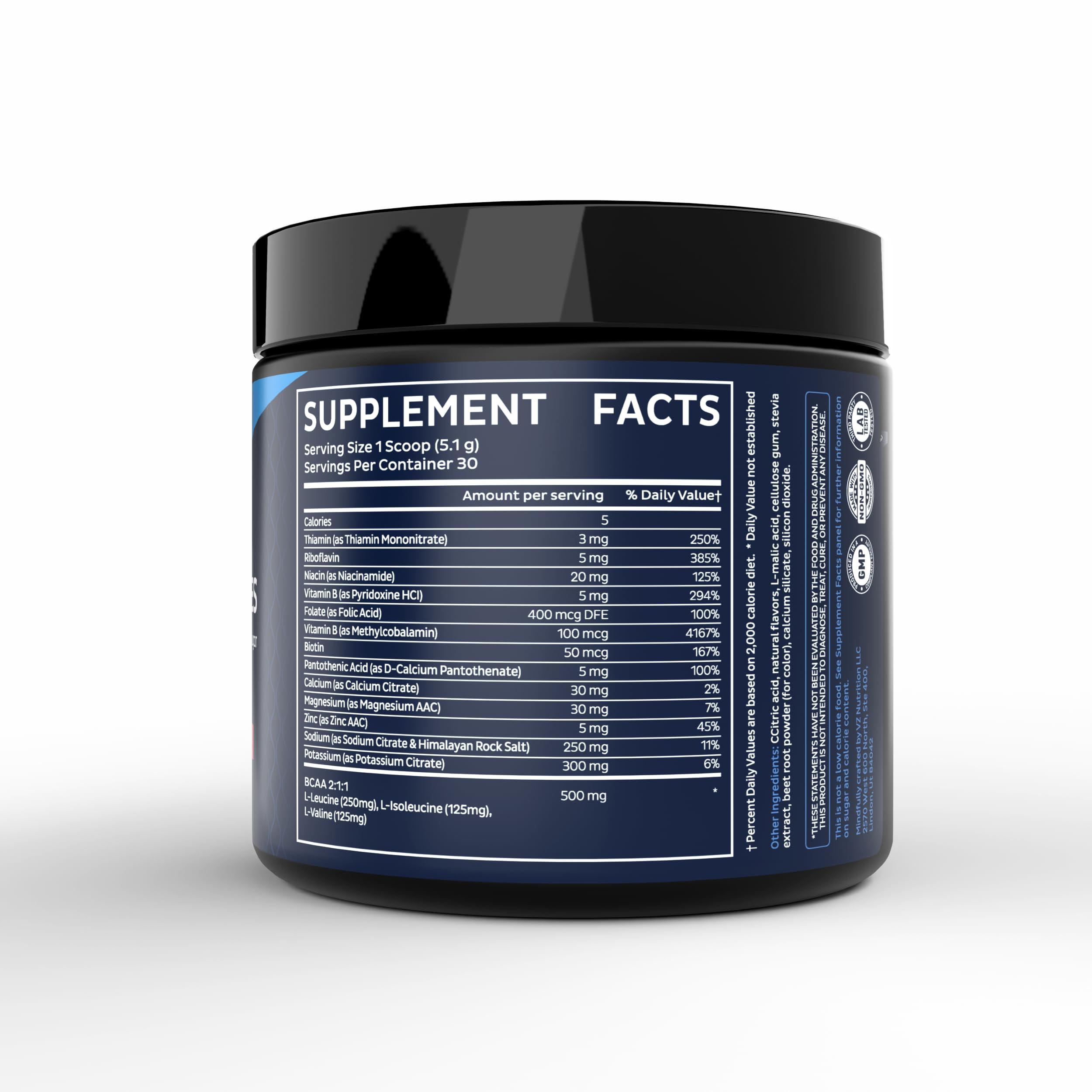 Zeal Naturals Zeal Electrolyte Powder Recovery Drink (30 Servings | Strawberry Vanilla) w 0 Sugar +BCAAs +B-Vitamins Electrolyte Supplement w Potassium Zinc & Magnesium for Hydration - Keto Electrolytes