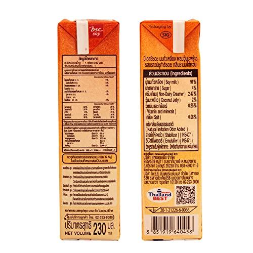 BSC Soy BSC Soy Milk with Coconut Jelly (Brown Sugar: Taiwanese Milk Tea Flavour) - Pack 3 of 230ml