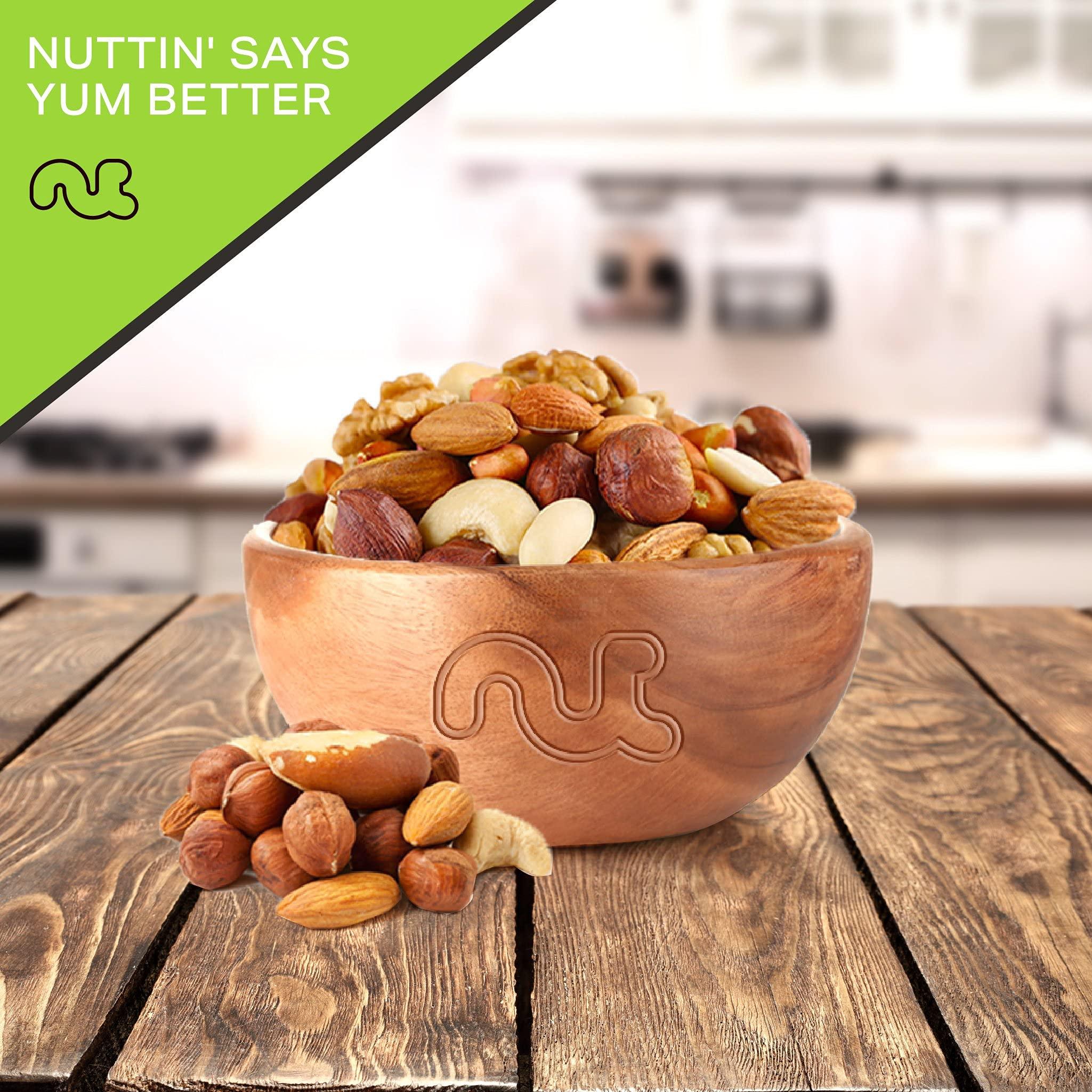 Nut Cravings NUT CRAVINGS - Roasted & Salted Mixed Nuts - Brazil, Pecan, Almond, Hazelnut, Cashew (80oz - 5 LB) Packed Fresh in Resealable Bag - Healthy Protein Food, All Natural, Keto Friendly, Vegan, Kosher