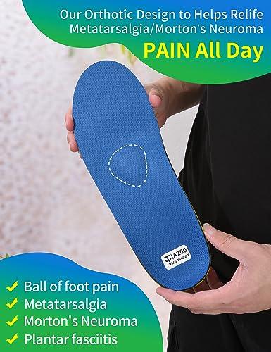 Trustfeet Trustfeet Heavy Duty Support Metatarsal Pain Relief Insoles for Metatarsalgia,Morton\'s Neuroma,Ball of Foot Pain Relief,Plantar Fasciitis,Arch Support Orthotics Shoe Inserts for Man Women-J