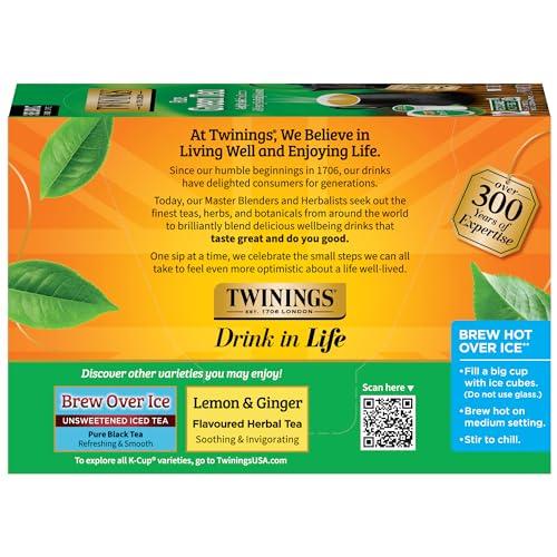 Twinings Twinings Pure Green Tea K-Cup Pods for Keurig, 12 Count (Pack of 6), Smooth Flavour, Enticing Aroma, Caffeinated, Enjoy Hot or Iced | Packaging May Vary