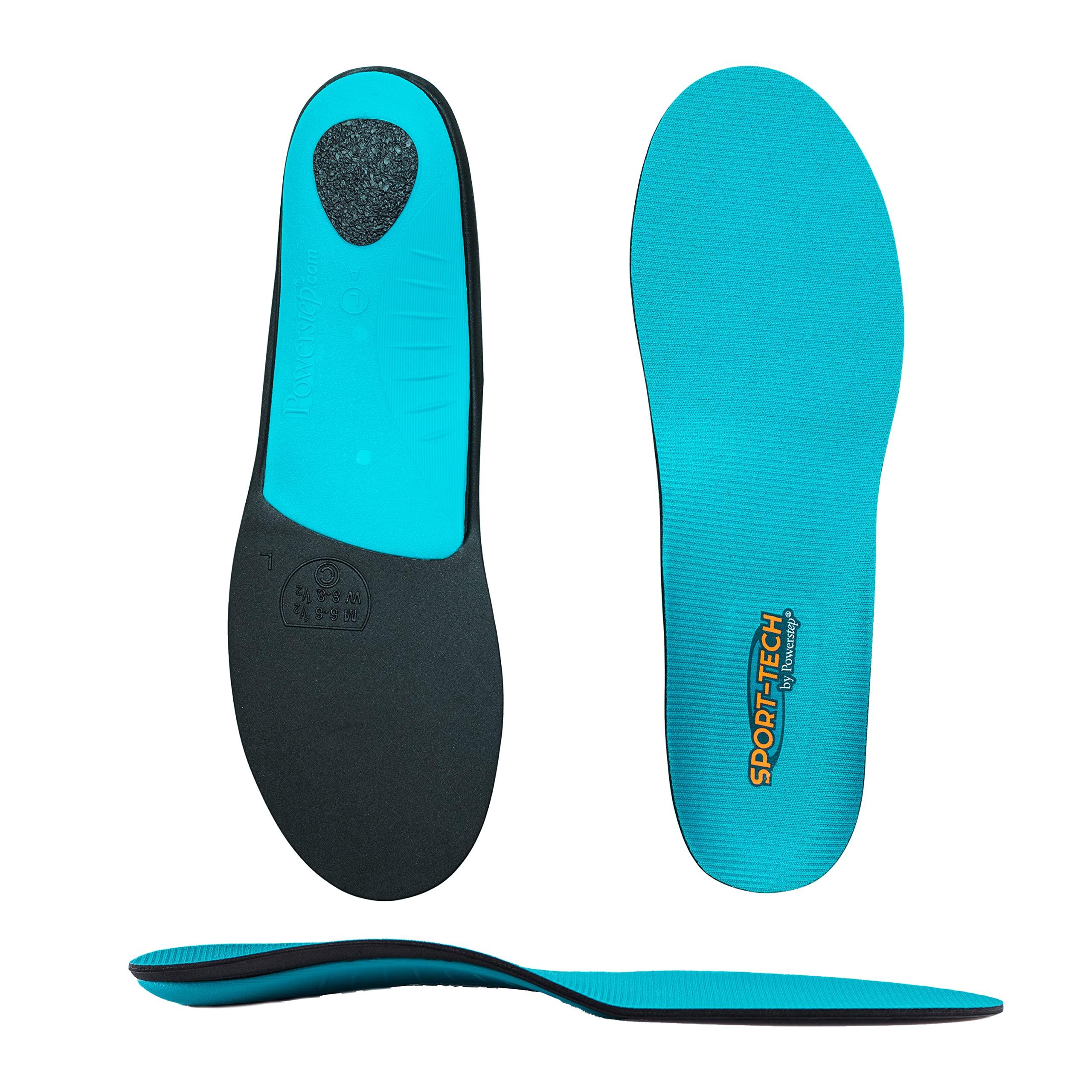 Powerstep Powerstep Pulse Thin Full Length Insole, Teal (Sport-TECH), Men's 5-5.5 / Women's 7-7.5