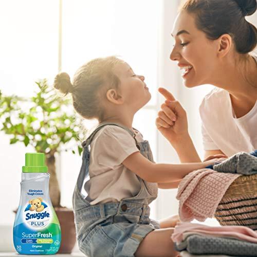 Snuggle Snuggle Plus Super Fresh Liquid Fabric Softener with Odor Eliminating Technology, 31.7 Fluid Ounce (Packaging May Vary)