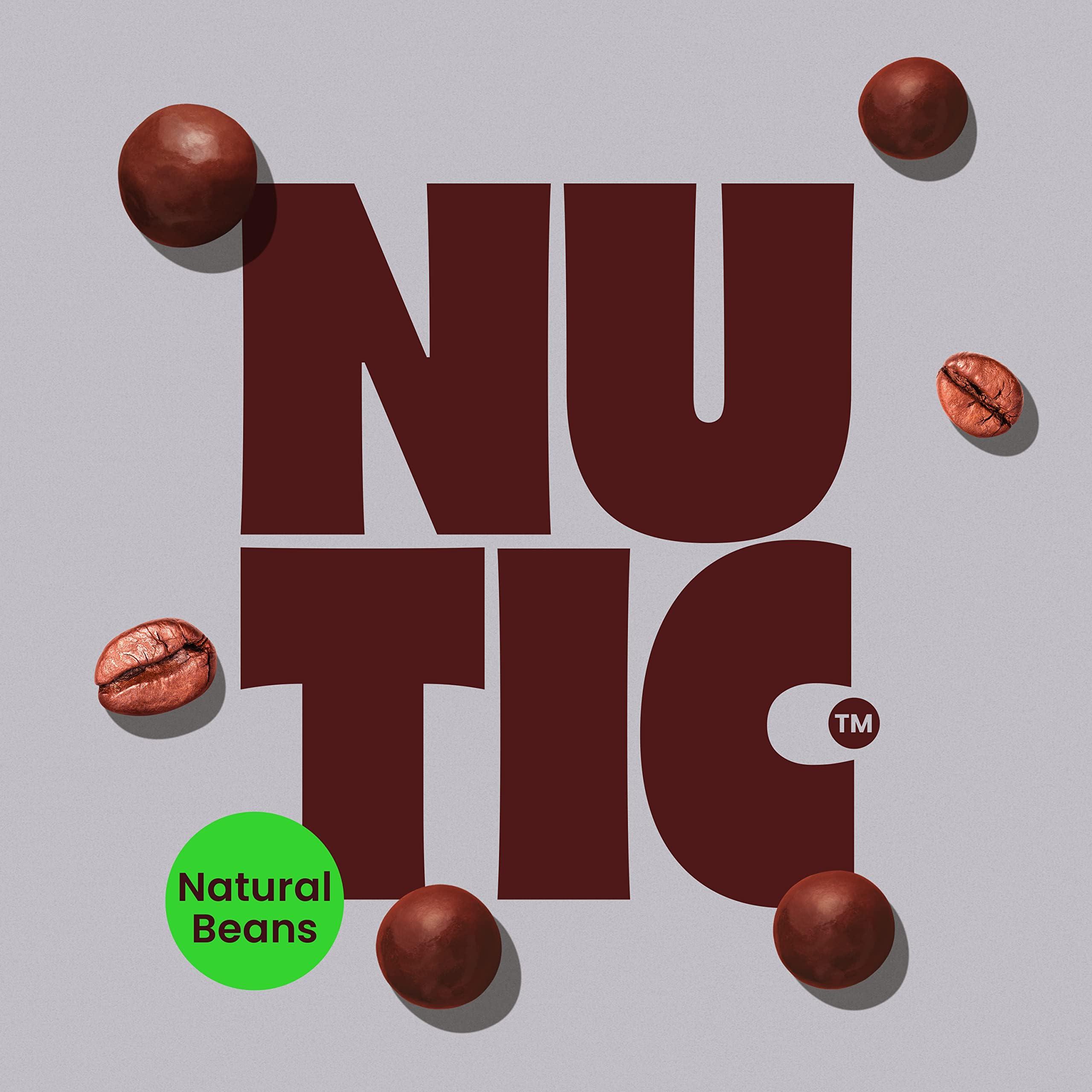 Nutic Nutic Gourmet Dark Chocolate Covered Espresso Beans - 1LB, Bulk Chocolate Espresso Candy, Dark Chocolate Coffee Beans - Irresistible, Rich & Energizing Treat - (Pack of 1)