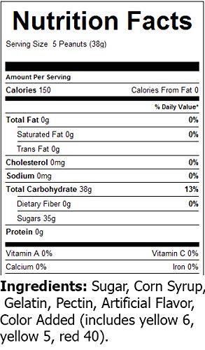 SweetGourmet SweetGourmet Colored Circus Peanuts | Retro Marshmallow Candy | 1 Pound