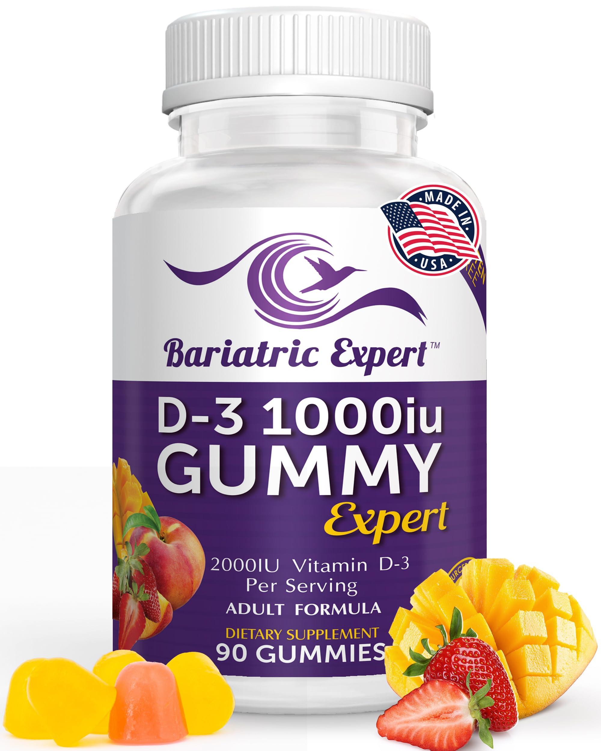 Bariatric Food Expert Bariatric Expert D3 Vitamin Fast-Melting Dietary Supplement for Adults Post Bariatric Surgery, 90 Count