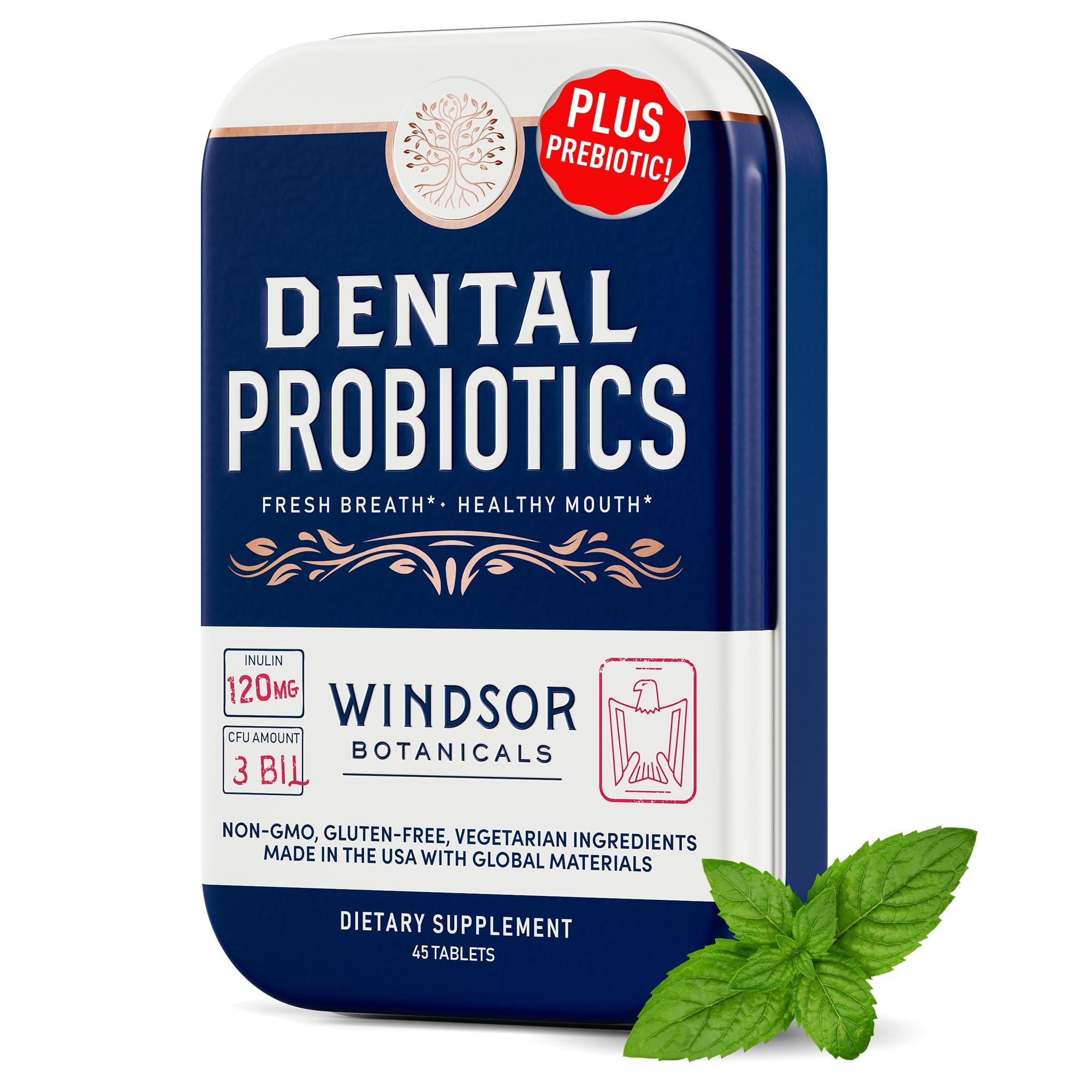 WINDSOR BOTANICALS WINDSOR BOTANICALS Lactobacillus Salivarius Probiotic and Dental Probiotics Oral Health Bundle