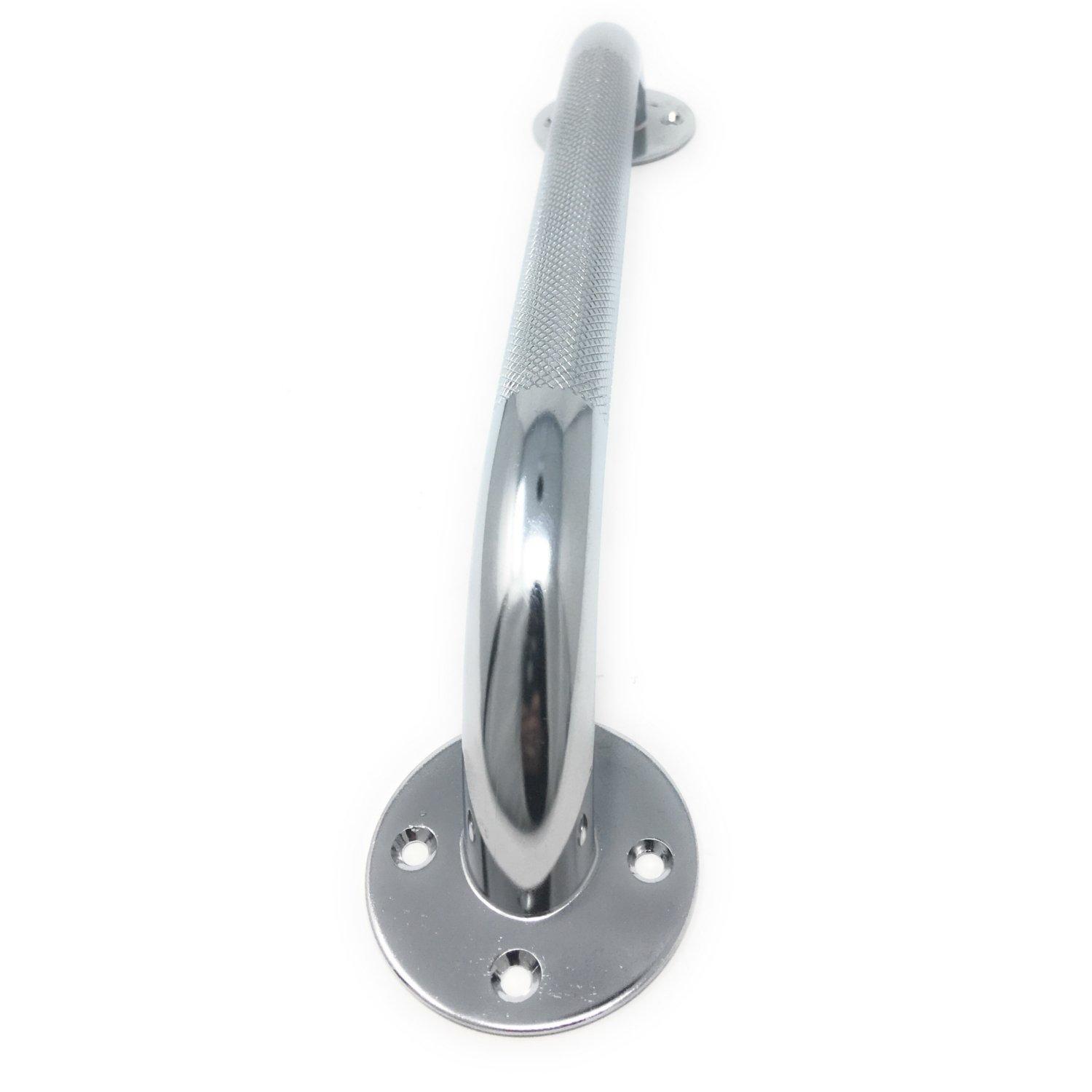 PCP PCP Chrome Plated Stainless Steel Safety Grab Bar, Non Slip Handle for Shower and Bath, 16 Inches