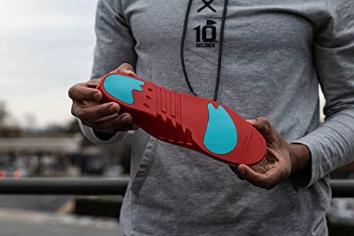 10 Seconds 10 Seconds 3030 Pressure Relief with Metatarsal Pad Insoles, Moderate Arch Firmness, Low Arch, Provides Relief from Plantar Fasciatis, Mortons Nuroma and Diabetes Pain. (M 5/5.5, W 6.5/7)
