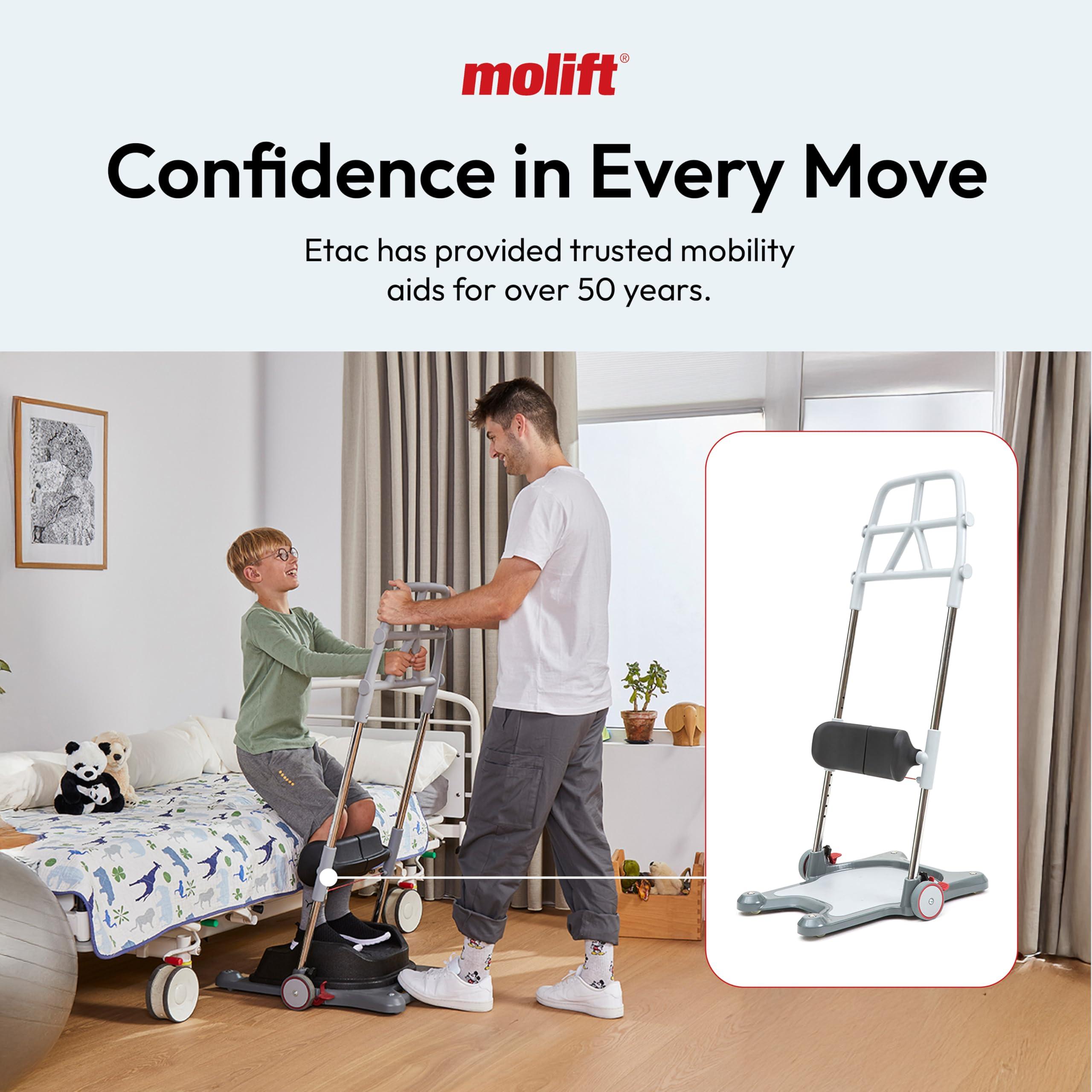 Molift Molift Raiser Pro Sit-to-Stand Patient Lift for Elderly Assist - Portable Chair Lift for Patients, Stand Lift for Elderly, Lift Assist for Elderly - Sturdy and Easy to Use Minimizes Stress