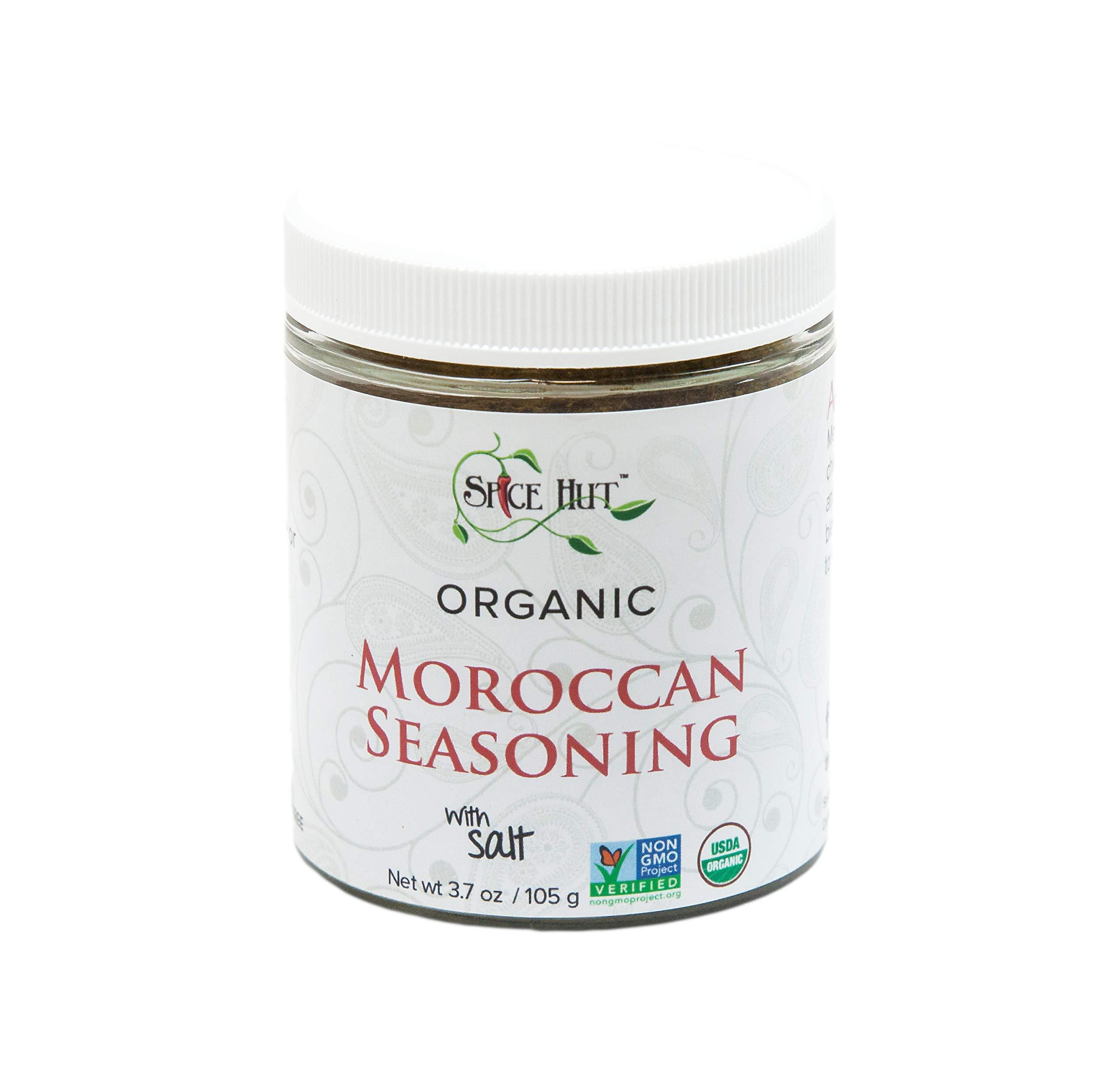 The Spice Hut The Spice Hut Organic Moroccan Seasoning, Mediterranean Spice Blend Flavor for Meat/Vegetables/Chicken, with Salt 3.7 Ounce