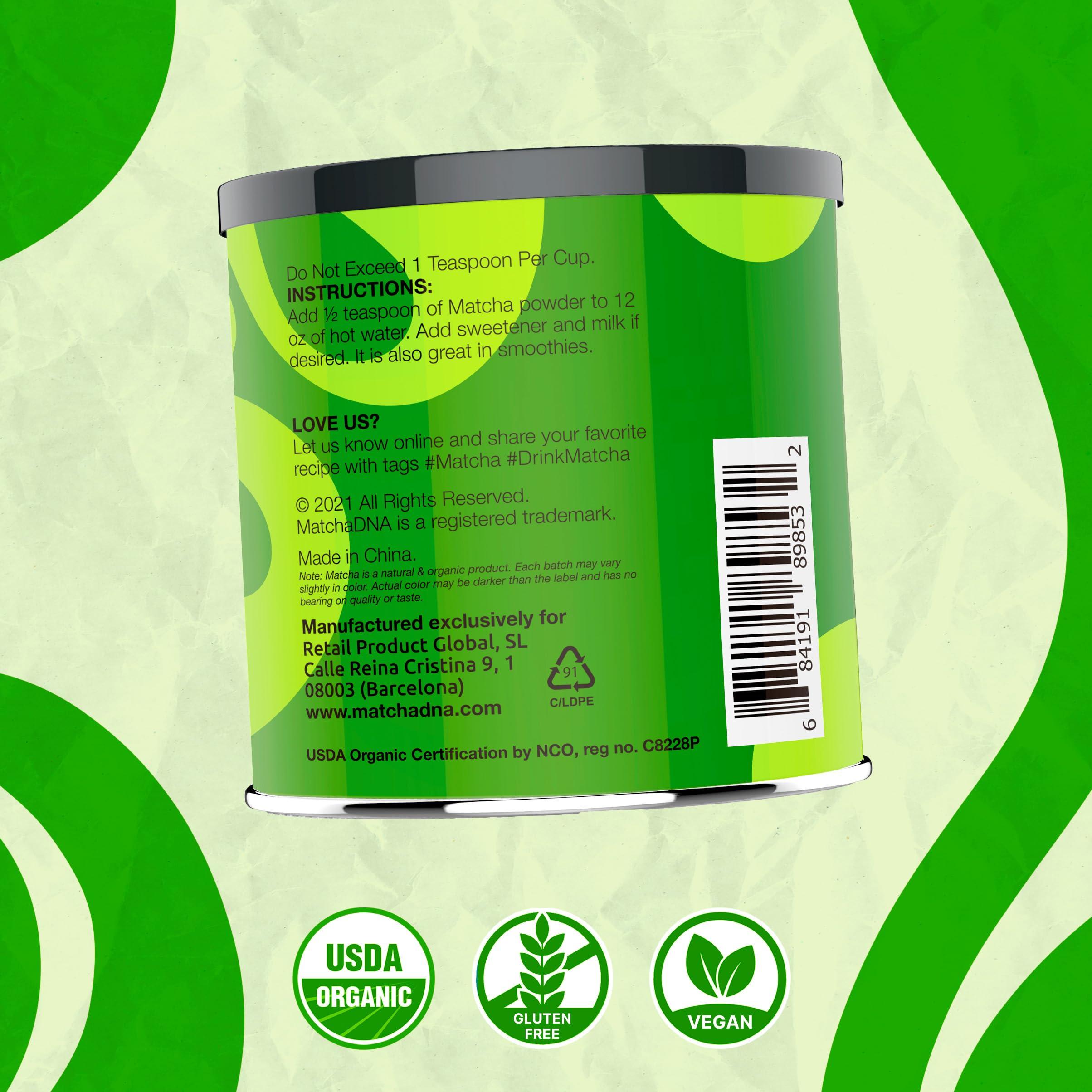 DRINK MATCHA DrinkMatcha Organic Matcha Green Tea Powder 1 LB 100% Pure Matcha | Nothing Added | Perfect for Lattes, Smoothies, Baking (16 Ounce)