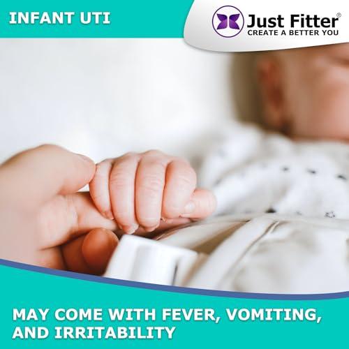 Just Fitter UTI Urine Test Strips. Urinary Tract Infection Strip. Simple, Fast and Accurate Results. Urinalysis Home Testing Stick Kit for Nitrite and Leukocytes.