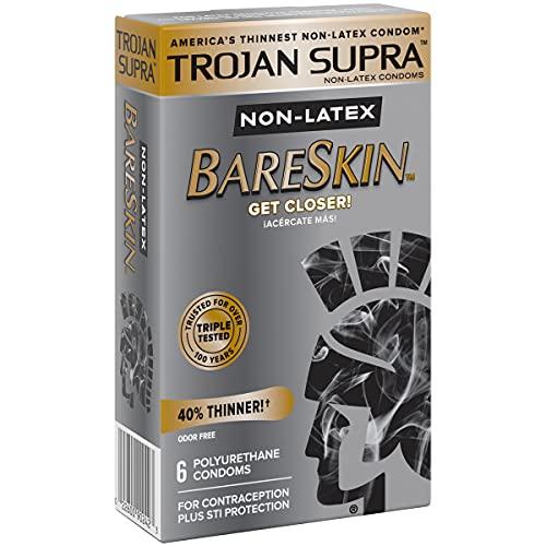 TROJAN Trojan Supra Microsheer Polyurethane Ultra Thin Lubricated Premium Condoms 6 ct (Pack of 3)