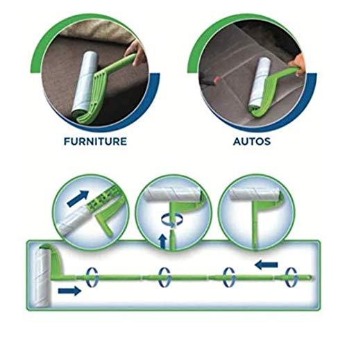 Leo Leo MegaClean 10-Inch Wide Lint Roller Refills 6 Rolls 300 Ultra-Wide Sheets for Lint Removers Household Cleaning Easily Remove Pet Hair Dust and Debris from Floors Carpets and Furniture