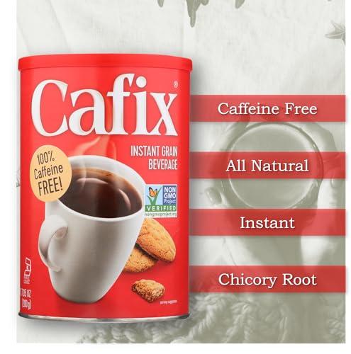 Cafix Cafix Caffeine-Free All-Natural Instant Coffee Substitute, 7.05-oz. Packages (Pack of 6)